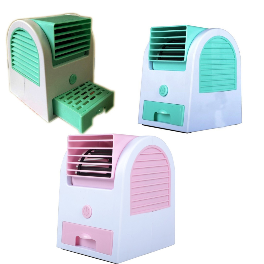 foto del prodotto trade shop mini condizionatore climatizzatore ventilatore usb batterie ghiaccio aria fredda 