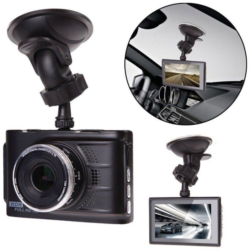 foto del prodotto trade shop mini dv dvr telecamera per auto videoregistratore auto 2 telecamere full hd wdr 