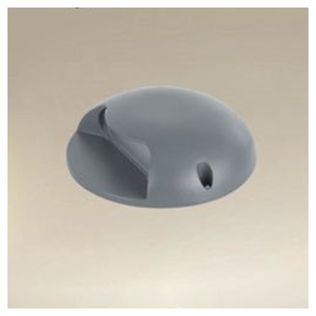 foto del prodotto trade shop mini faretto segnapasso led 4 watt rotondo grigio 440lm luce naturale 4000k 33627 