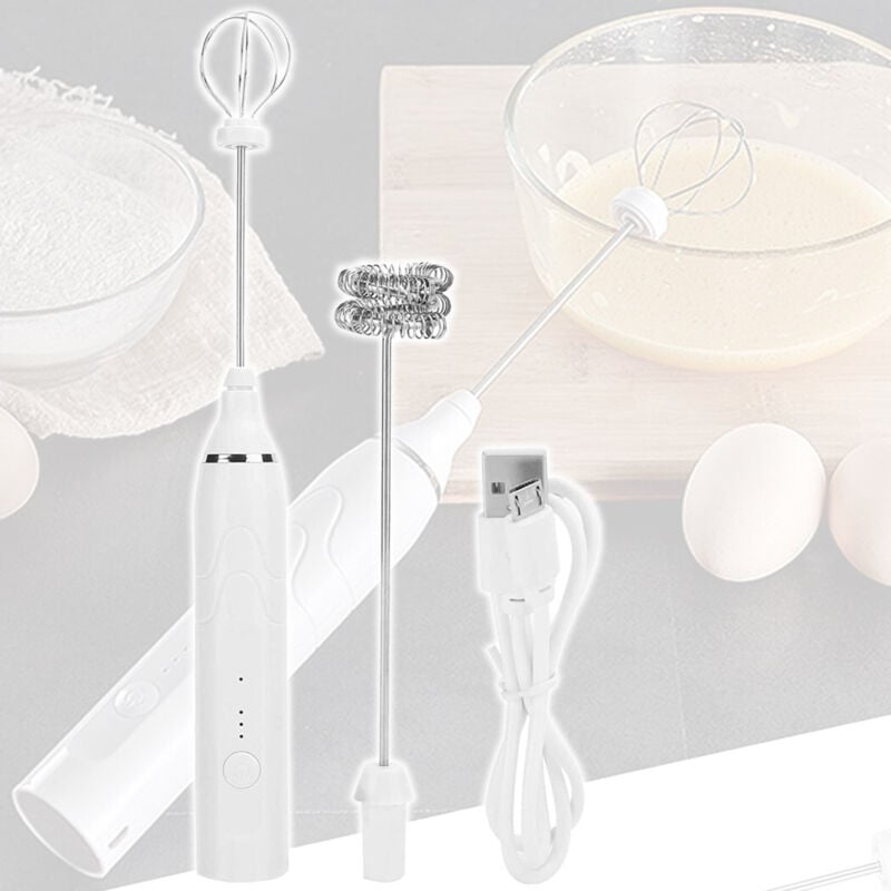 foto del prodotto trade shop mini miscelatore agitatore q jb31 doppia testa frullino per caff latte uova 