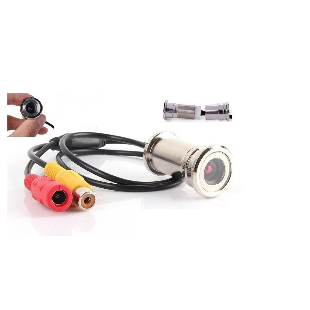 foto del prodotto trade shop mini telecamera colori spioncino occhiello occhio magico rca visione 92 