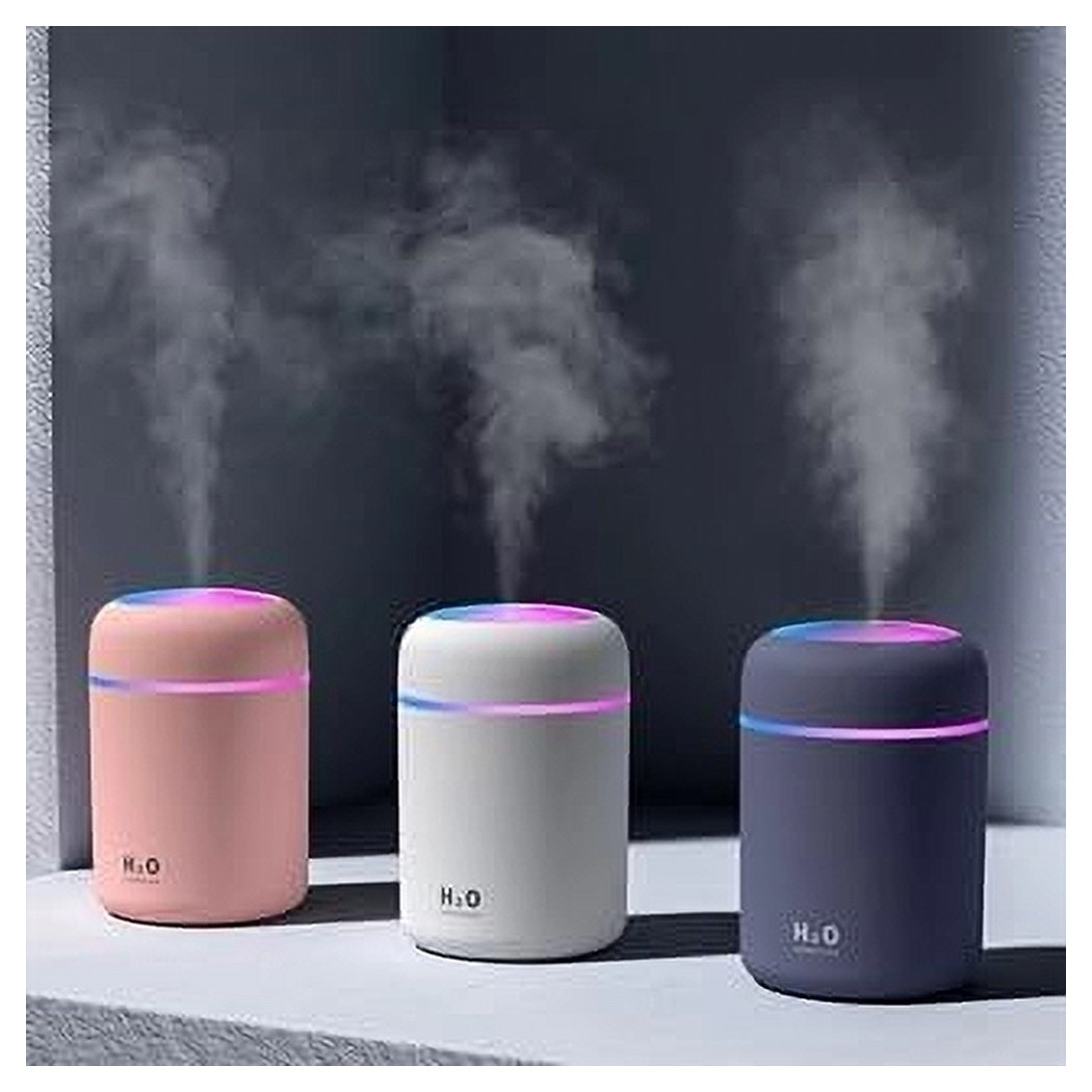 foto del prodotto trade shop mini umidificatore portatile scrivania con luce colorata spegnimento automatico 
