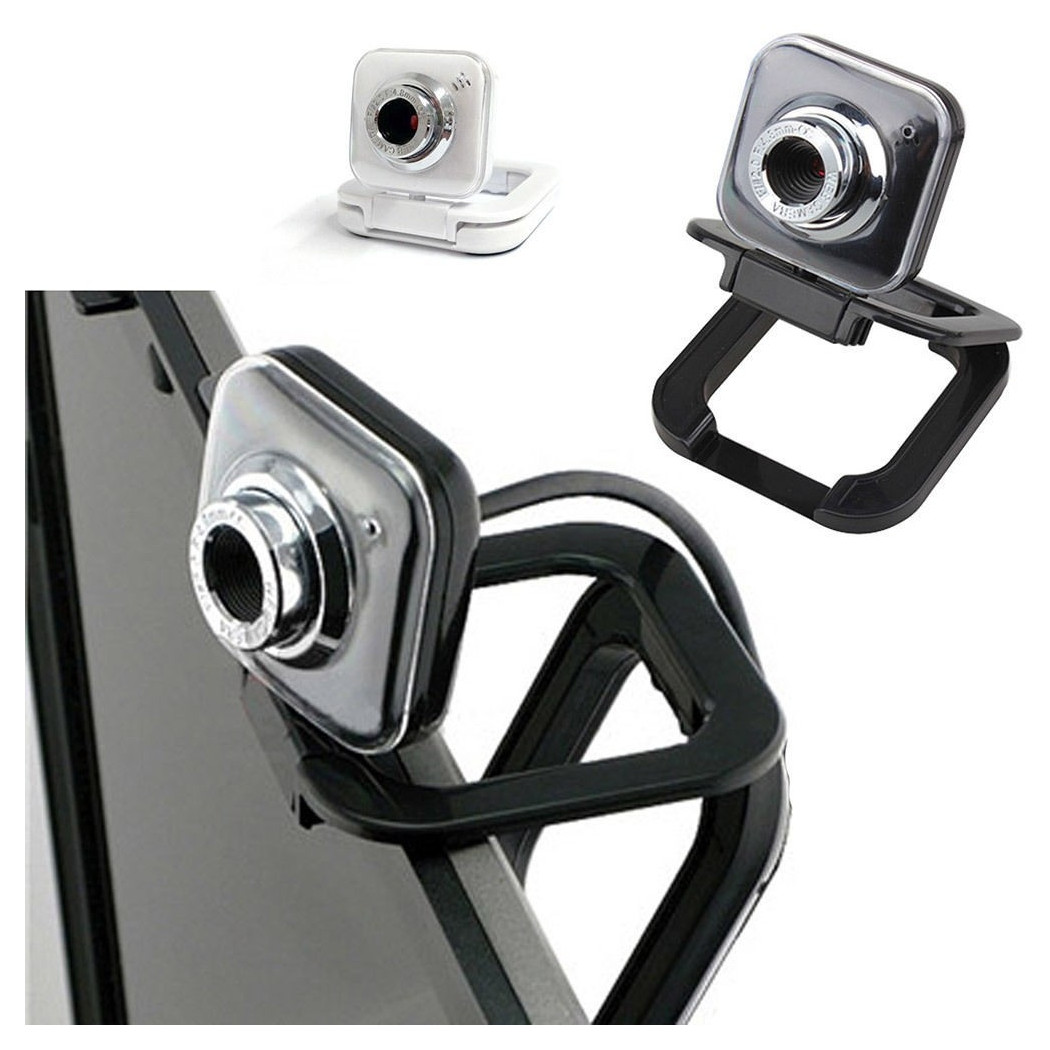 foto del prodotto trade shop mini webcam per pc usb 2.0 ad alta definizione girevole 360 20000k 