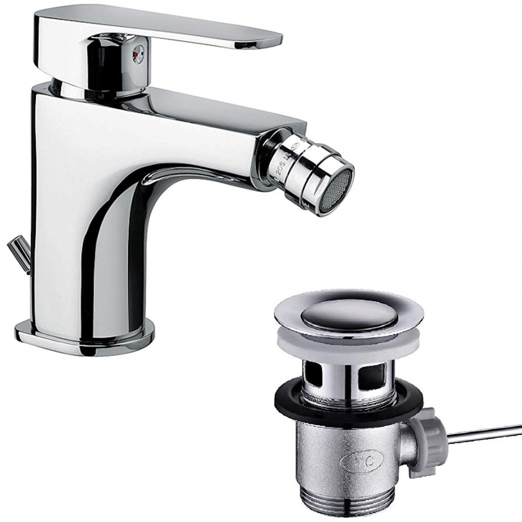 foto del prodotto trade shop miscelatore bagno lavandino 52957 piletta scarico filtro mobile flessibile 
