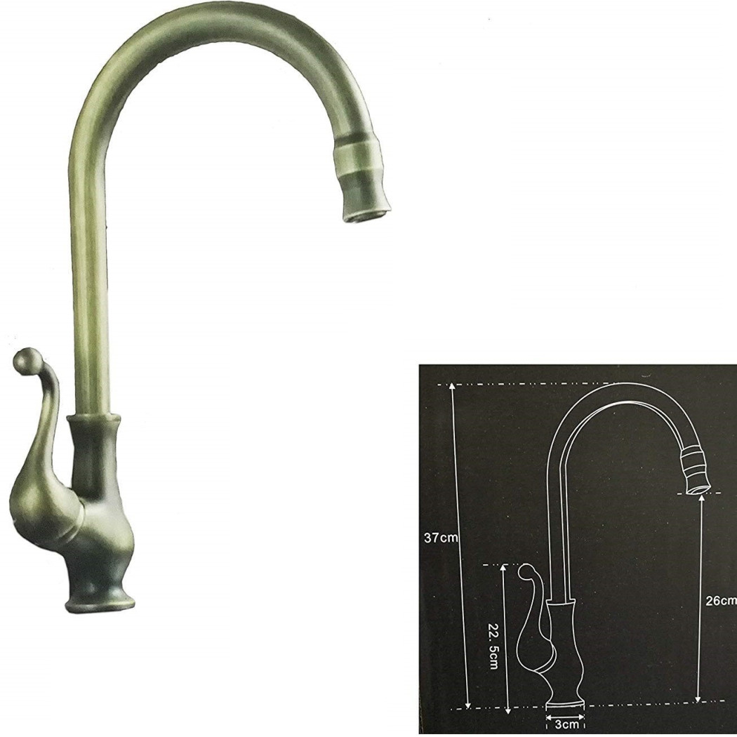 foto del prodotto trade shop miscelatore lavello ottone 52427 lavandino cucina monocomando rubinetteria 