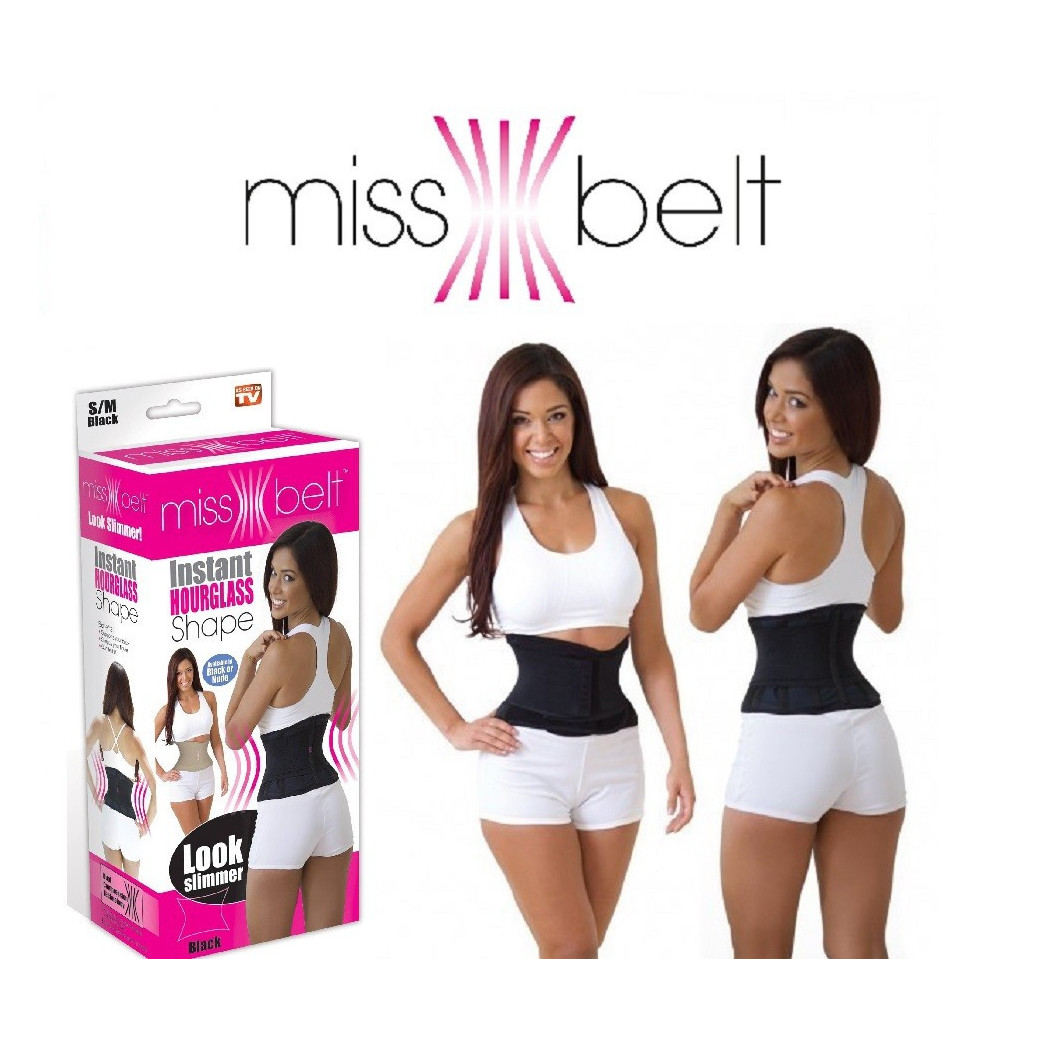 foto del prodotto trade shop miss belt cintura regolabile dimagrante corsetto body shaper girovita trimmer xxl