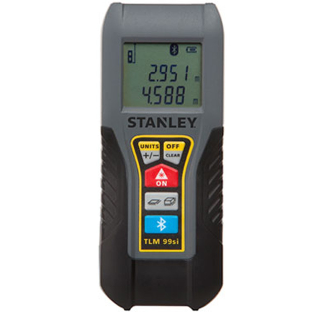 foto del prodotto trade shop misuratore di distanza metro puntatore laser con bluetooth stht177361 stanley 