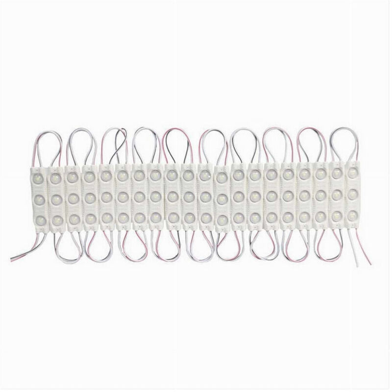 foto del prodotto trade shop modulo led 12v 20 strisce 2835 insegne tabelle vari toni luce ip65 abt 2835 6114 bianco caldo 