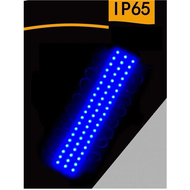 foto del prodotto trade shop modulo led 12v 20 strisce 2835 insegne tabelle vari toni luce ip65 abt 2835 6114 blu 