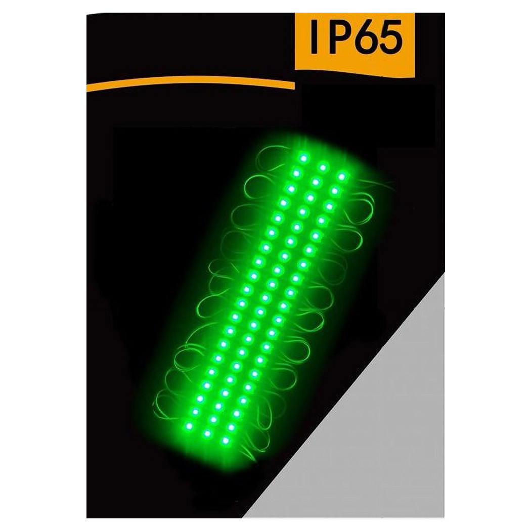 foto del prodotto trade shop modulo led 12v 20 strisce 2835 insegne tabelle vari toni luce ip65 abt 2835 6114 verde 