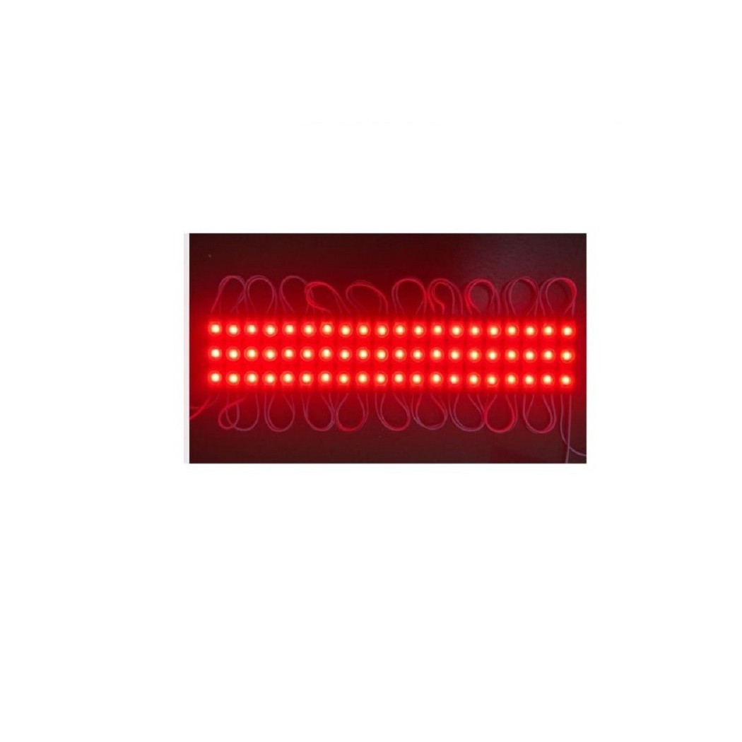 foto del prodotto trade shop modulo led 12v 2835 20 strisce 3 led insegne tabelle vari colori luce 2835 12v 3 rosso 