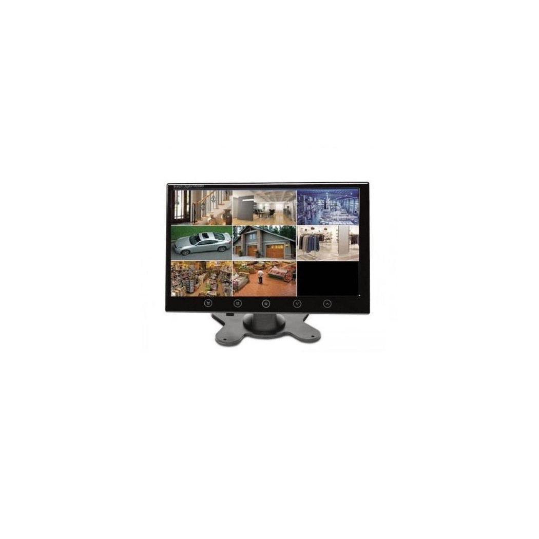 foto del prodotto trade shop monitor lcd 10.1 pollici auto pulsanti a sfioramento telecomando 2 ingressi av 