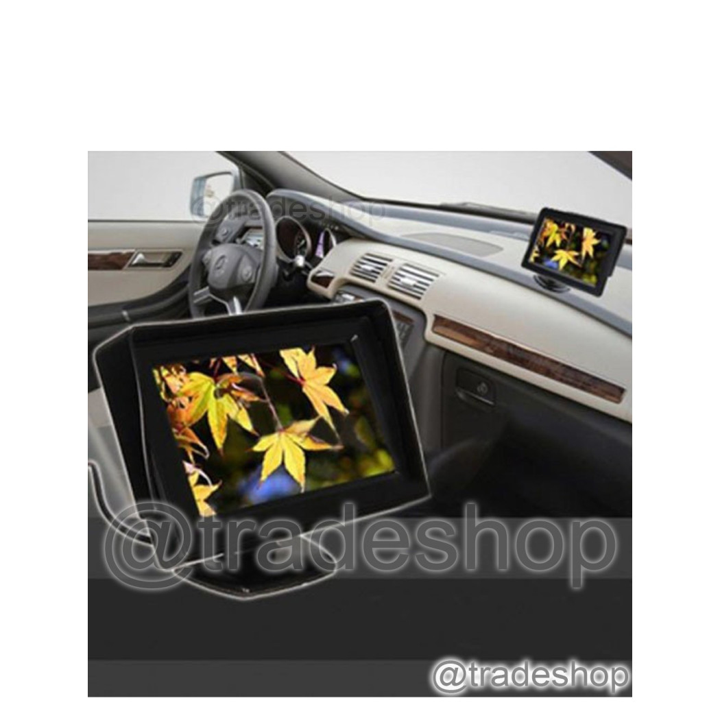 foto del prodotto trade shop monitor schermo a colori 4,3 quot tft lcd per auto retrovisore kit retromarcia vcr 