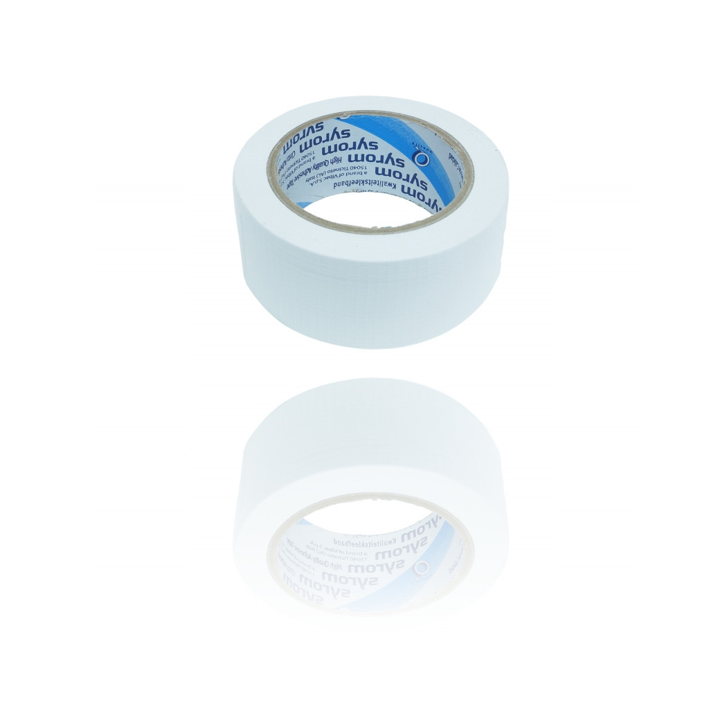 foto del prodotto trade shop nastro americano bianco telato resistente 50 mm x 25 mt sigilla ripara imballa 