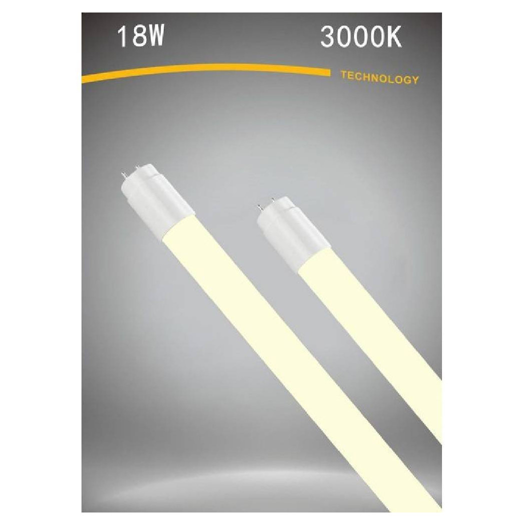 foto del prodotto trade shop neon led opaco t8 g13 18 w luce bianca naturale fredda calda tubo 120cm bianco caldo 