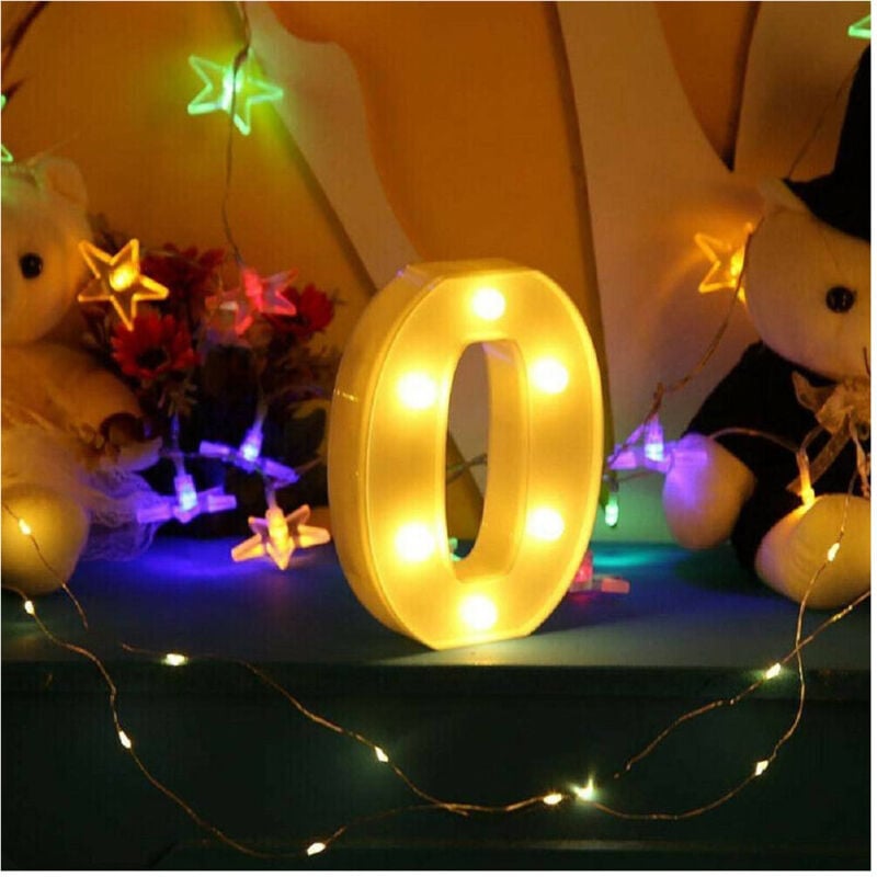 foto del prodotto trade shop numero 0 luminoso bianco a led decoro per eventi feste luce calda 3000k 16x3cm 