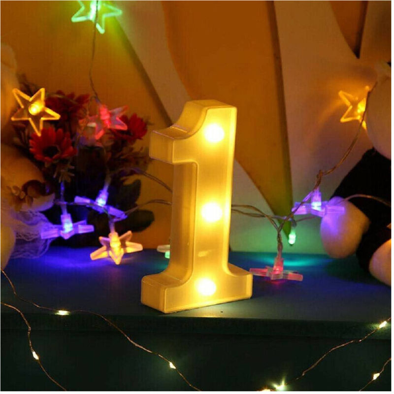 foto del prodotto trade shop numero 1 luminoso bianco a led decoro per eventi feste luce calda 3000k 16x3cm 