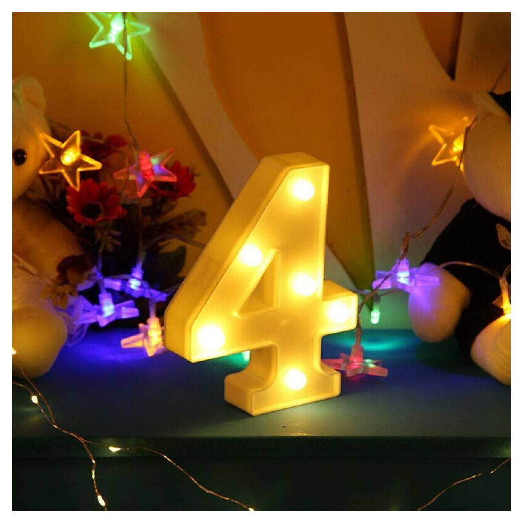foto del prodotto trade shop numero 4 luminoso bianco a led decoro per eventi feste luce calda 3000k 16x3cm 