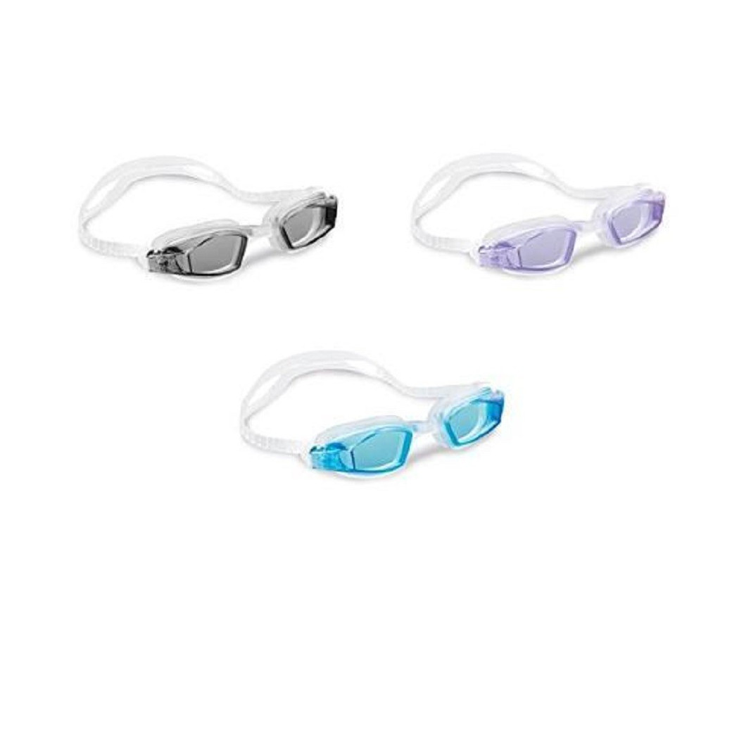 foto del prodotto trade shop occhialini free style per nuoto piscina con protezione uv colori assortiti 55682 