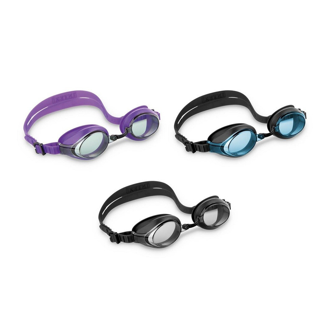 foto del prodotto trade shop occhialini racing da sport nuoto lente anti uv antiappannamento colori ass 55691 