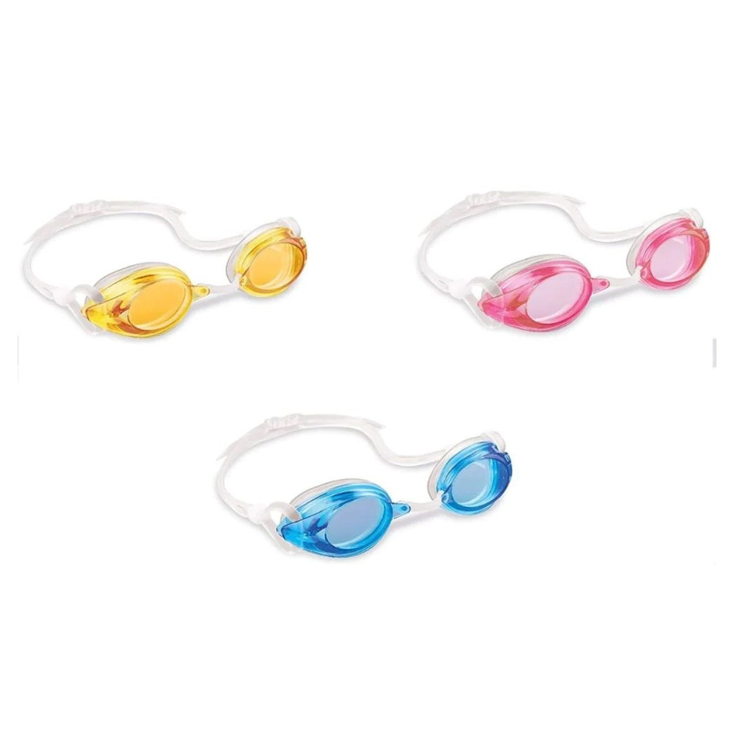 foto del prodotto trade shop occhialini sportivi race pro bambini 8 anni piscina mare lago vari colori 55684 