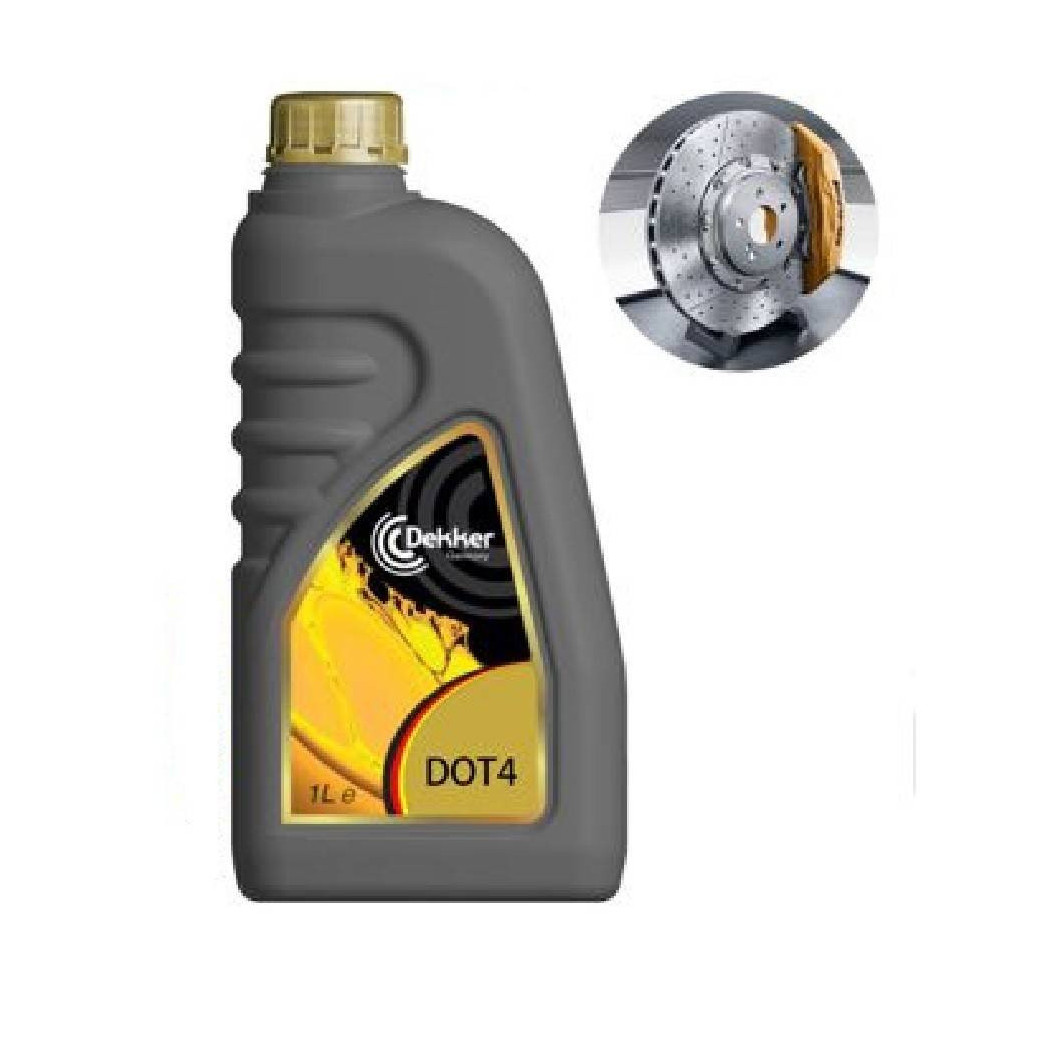 foto del prodotto trade shop olio freno fluido liquido per impianti frenanti idraulici 1lt per auto moto dot4 