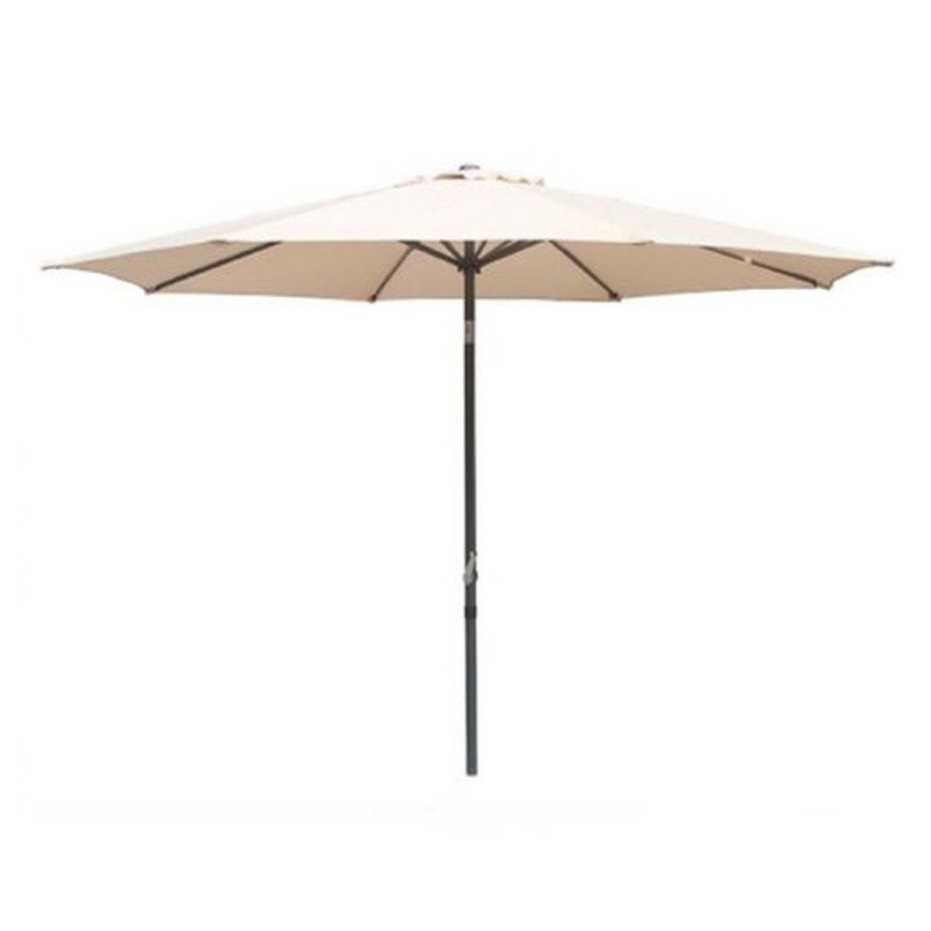 foto del prodotto trade shop ombrellone da giardino gazebo ombrello parasole 236x 270cm beige con manovella 206424 