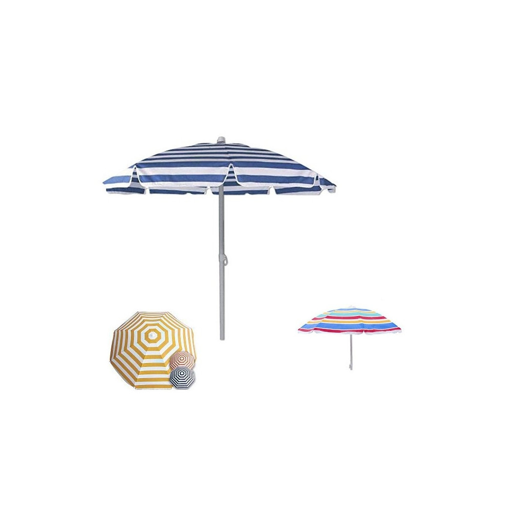 foto del prodotto trade shop ombrellone mare protezione uv parasole 180 cm terrazza spiaggia vacanze sole 