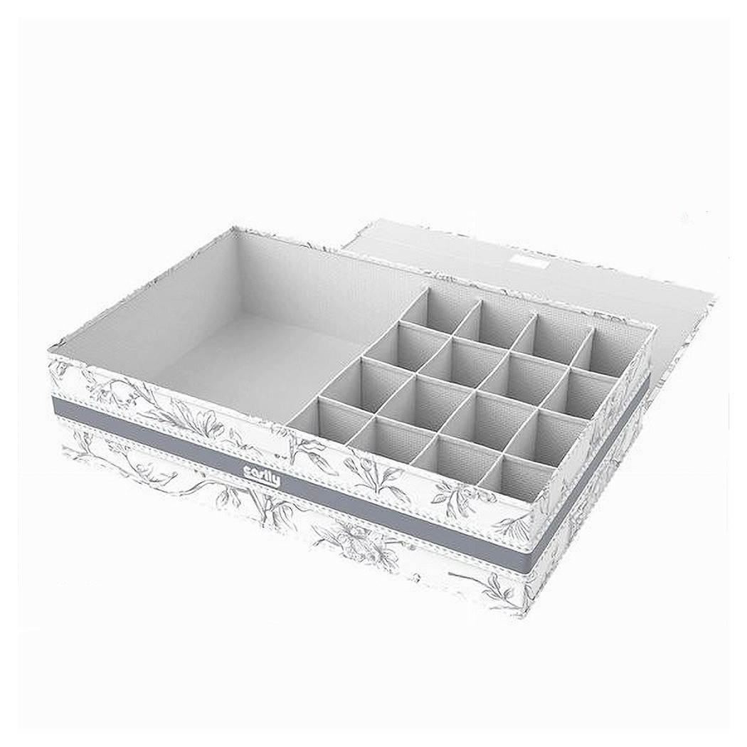 foto del prodotto trade shop organizer armadio 16 1 scomparti scatola salvaspazio 43x28x11cm fantasia 87325 