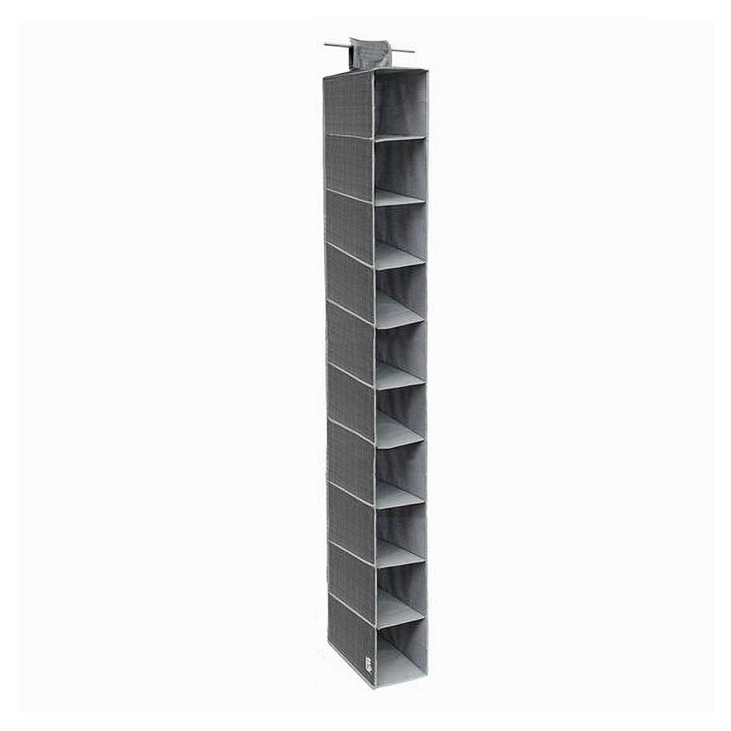 foto del prodotto trade shop organizer armadio portatutto pensile scarpe borse 10 ripiani 15x30x120 cm 69705 