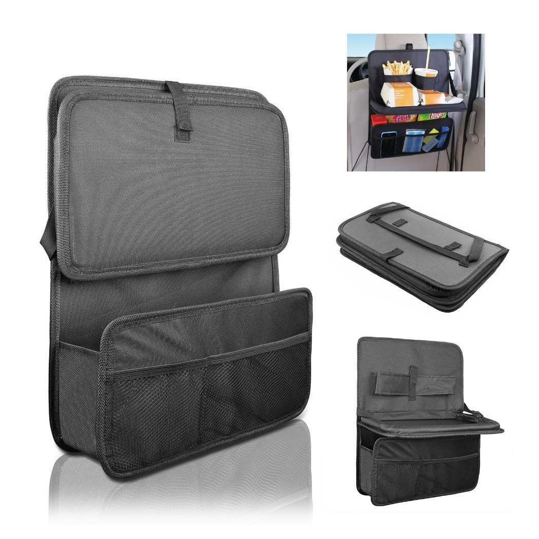 foto del prodotto trade shop organizer borsa salvaspazio per sedile posteriore auto con mensola porta oggetti 