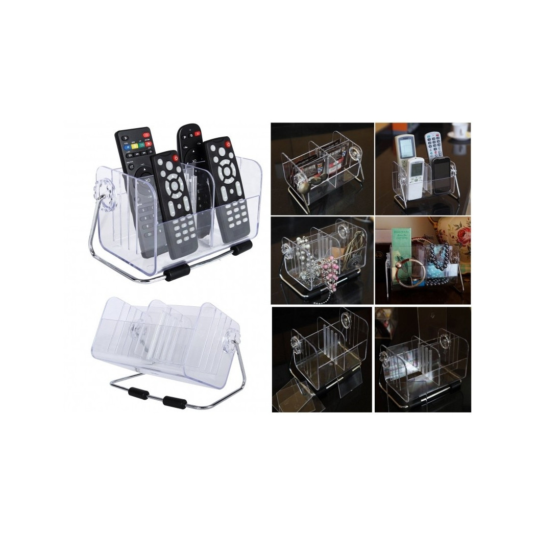 foto del prodotto trade shop organizer orientabile 6 scomparti regolabili porta cellulari gioielli acrilico 