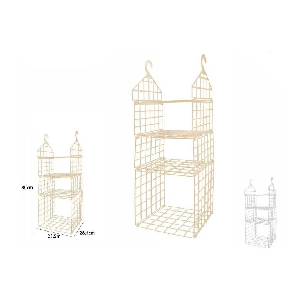 foto del prodotto trade shop organizer per armadi 4 ripiani con ganci grucce salvaspazio 80 x 29 x 29cm 70945 