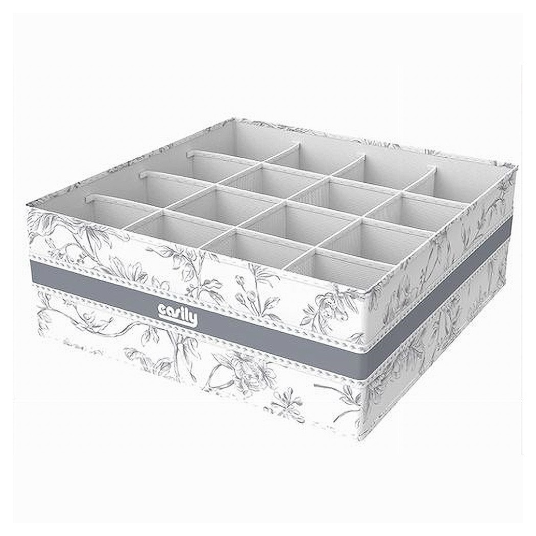 foto del prodotto trade shop organizer per armadio 16 scomparti scatola salvaspazio 32x32x12cm fantasia 87332 