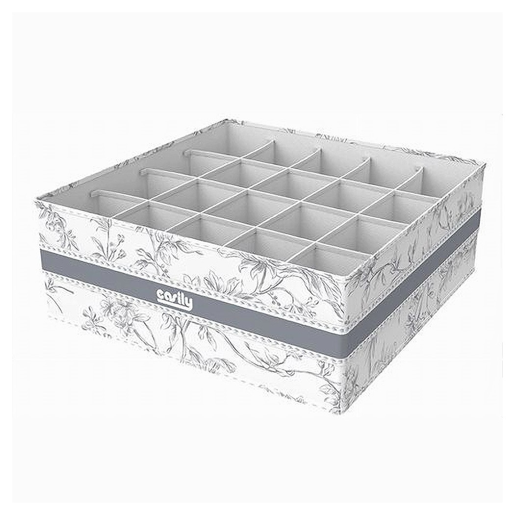 foto del prodotto trade shop organizer per armadio 20 scomparti scatola salvaspazio 32x32x12cm fantasia 87333 