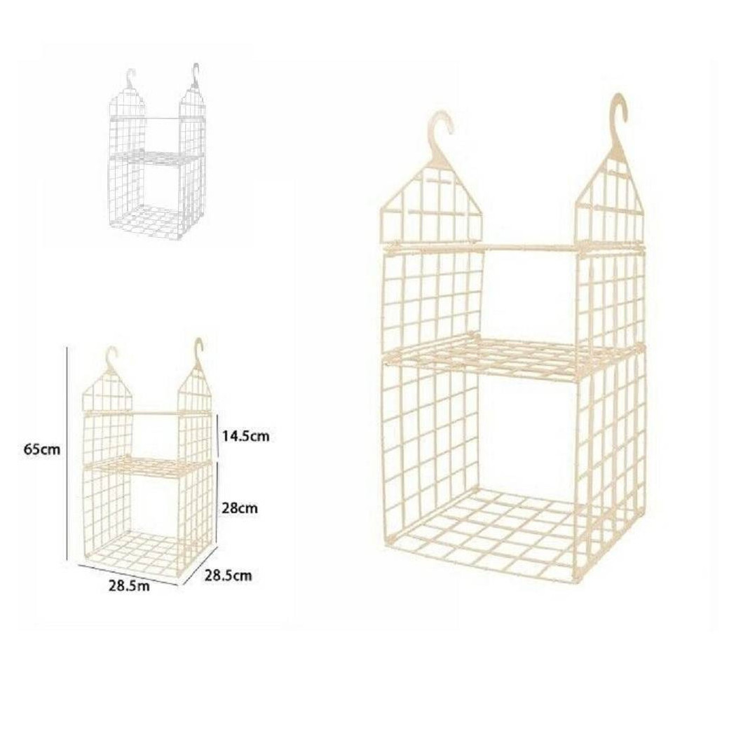 foto del prodotto trade shop organizer per armadio 3 ripiani con ganci grucce salvaspazio 65x28.5x28.5cm 70944 
