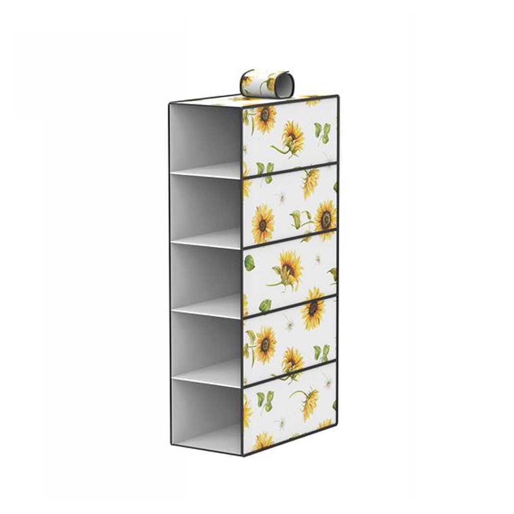 foto del prodotto trade shop organizer per armadio 5 ripiani strati scaffale pensile porta oggetti 15x30x70 cm 