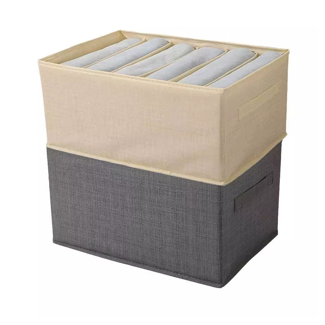 foto del prodotto trade shop organizer salvaspazio per armadi scatola pieghevole 6 scomparti 36x20x25cm 87401 