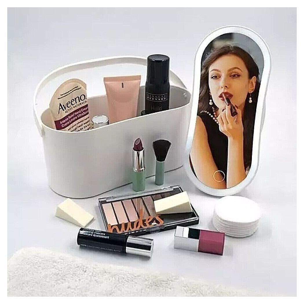 foto del prodotto trade shop organizer specchio box porta trucco portagioie espositore cosmetici jk 21194 