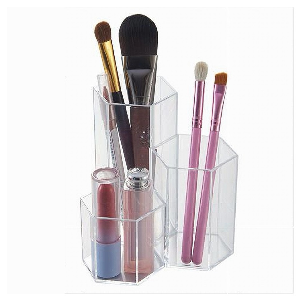 foto del prodotto trade shop organizer trasparente crilex per gioielli trucchi cosmetici makeup 12x11cm 59062 