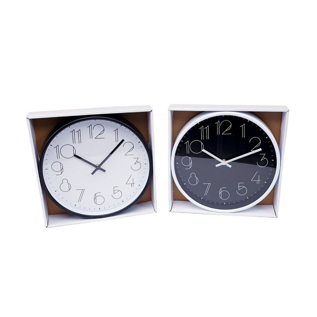foto del prodotto trade shop orologio da parete analogico rotondo cucina stanza casa arredamento 25 cm 206707 