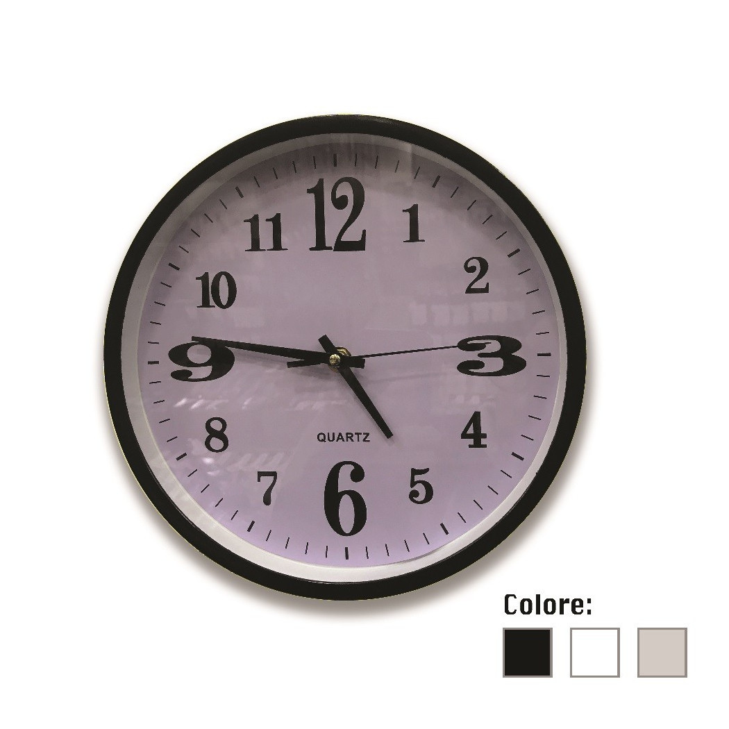foto del prodotto trade shop orologio da parete rotondo movimento al quarzo complemento decorazione arredo casa 