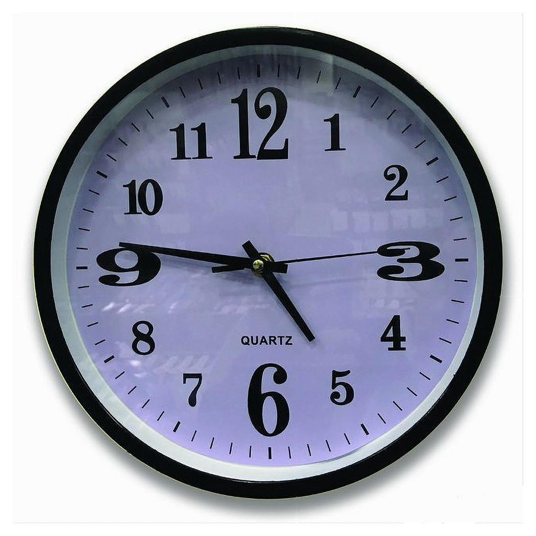 foto del prodotto trade shop orologio da parete tondo movimento al quarzo accessorio decorazione arredo casa 