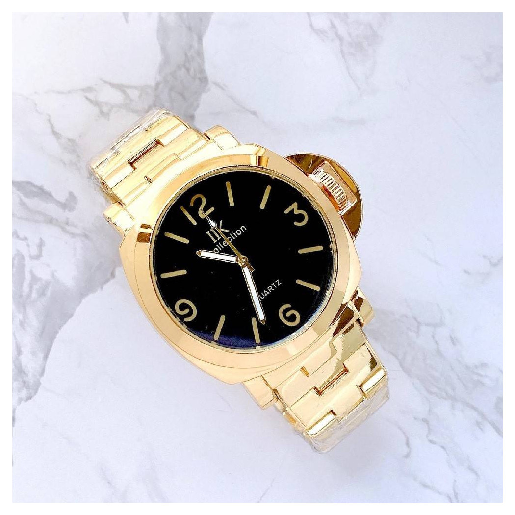 foto del prodotto trade shop orologio da polso ik collection uomo analogico al quarzo grande oro fondo nero 