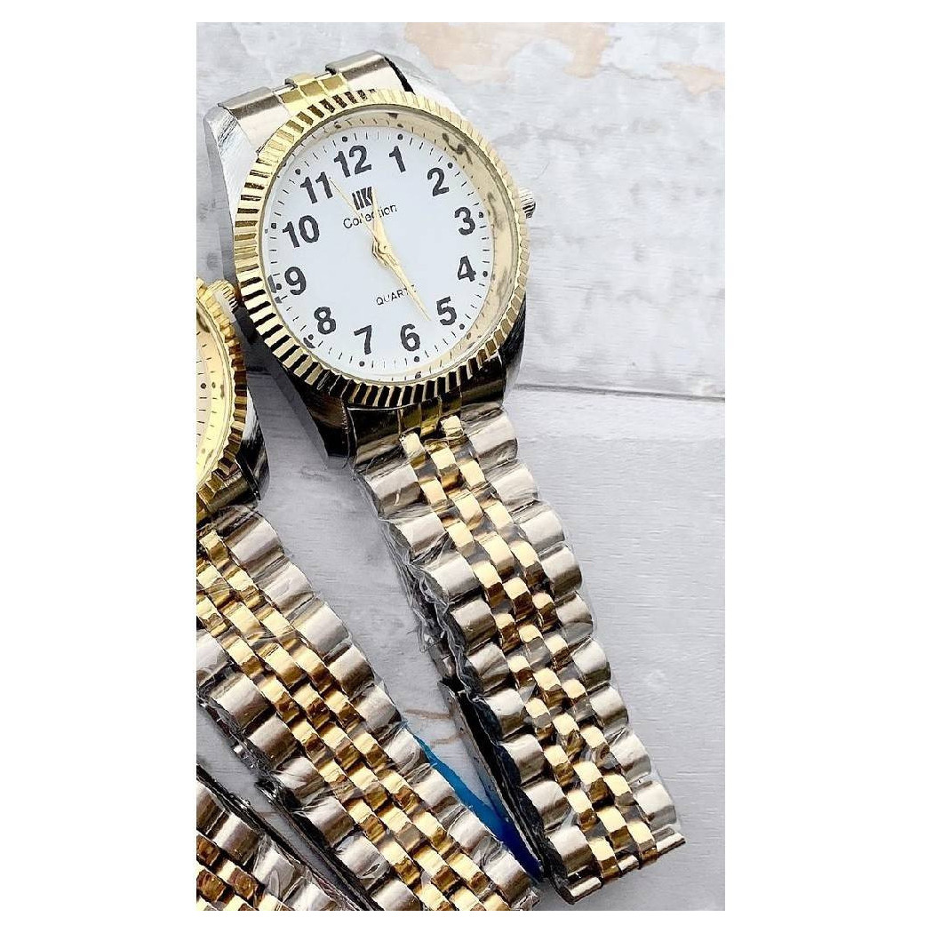 foto del prodotto trade shop orologio da polso ik collection uomo analogico quarzo dorato silver fondo bianco 
