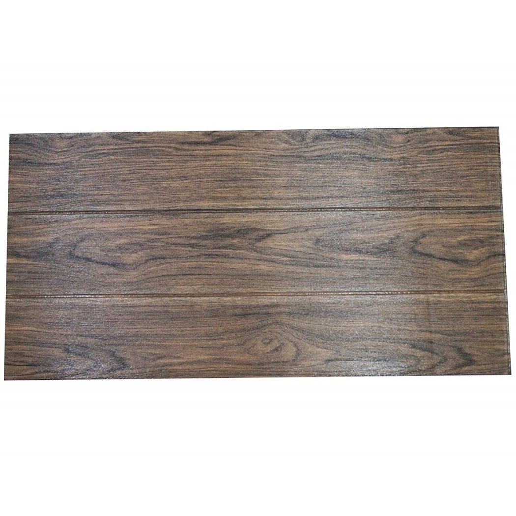 foto del prodotto trade shop pannello 77x70cm effetto legno scuro carta parati pvc parquet 3d adesiva muro 