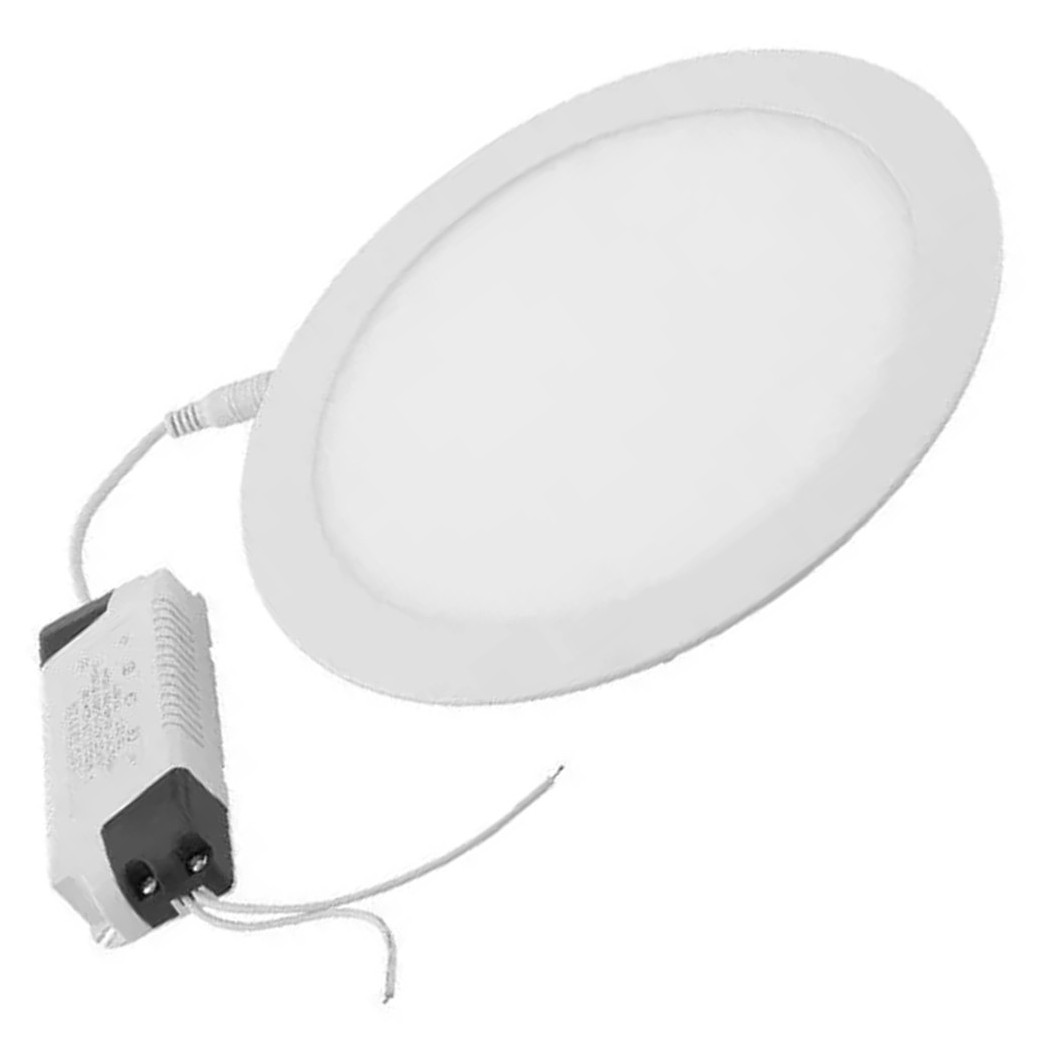 foto del prodotto trade shop pannello a led tondo o quadrato ad da incasso luce fredda calda neutra wisdom bianco caldo 6 watt tondo 
