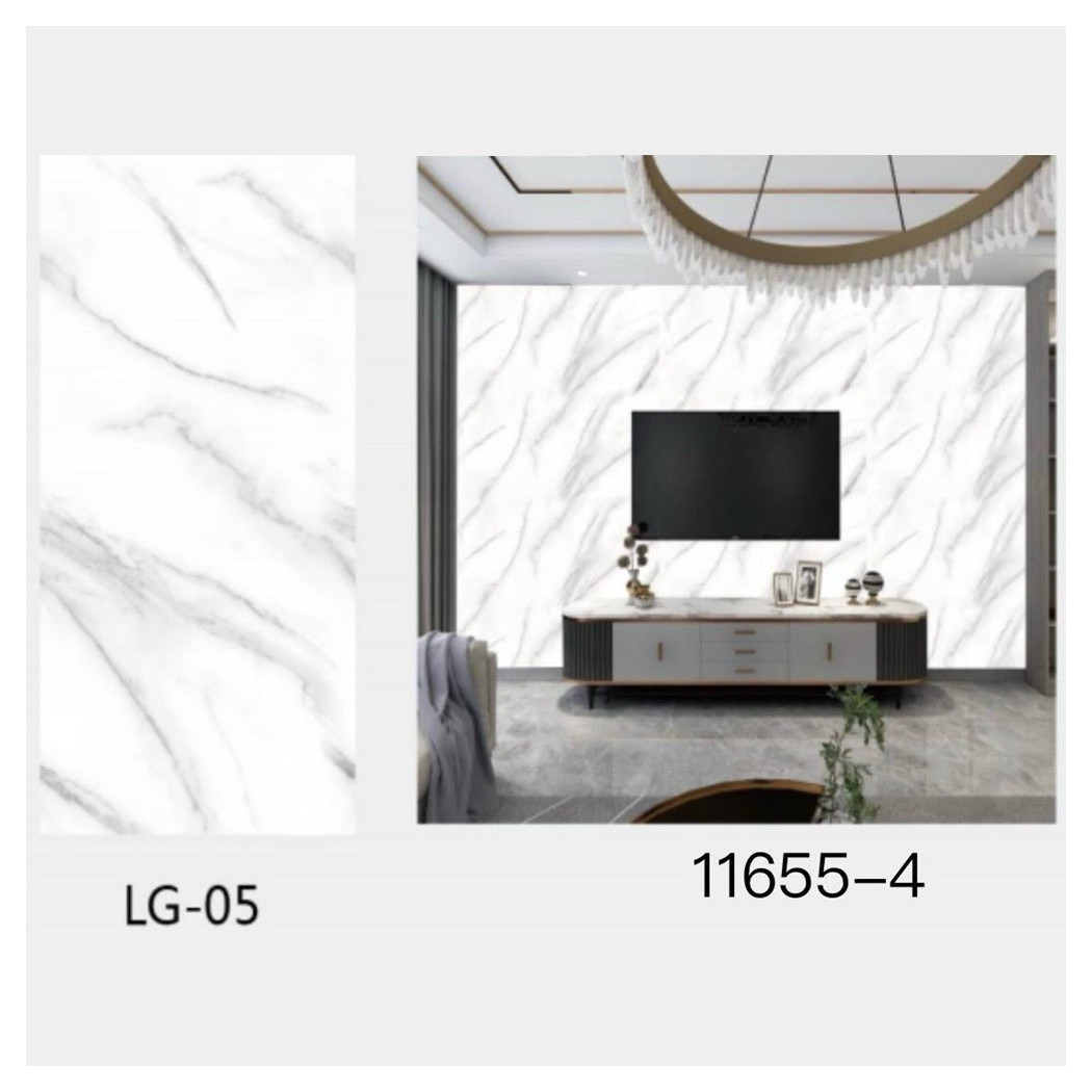 foto del prodotto trade shop pannello adesivo effetto marmo bianco con venature pareti paraschizzi 300 x 60cm 