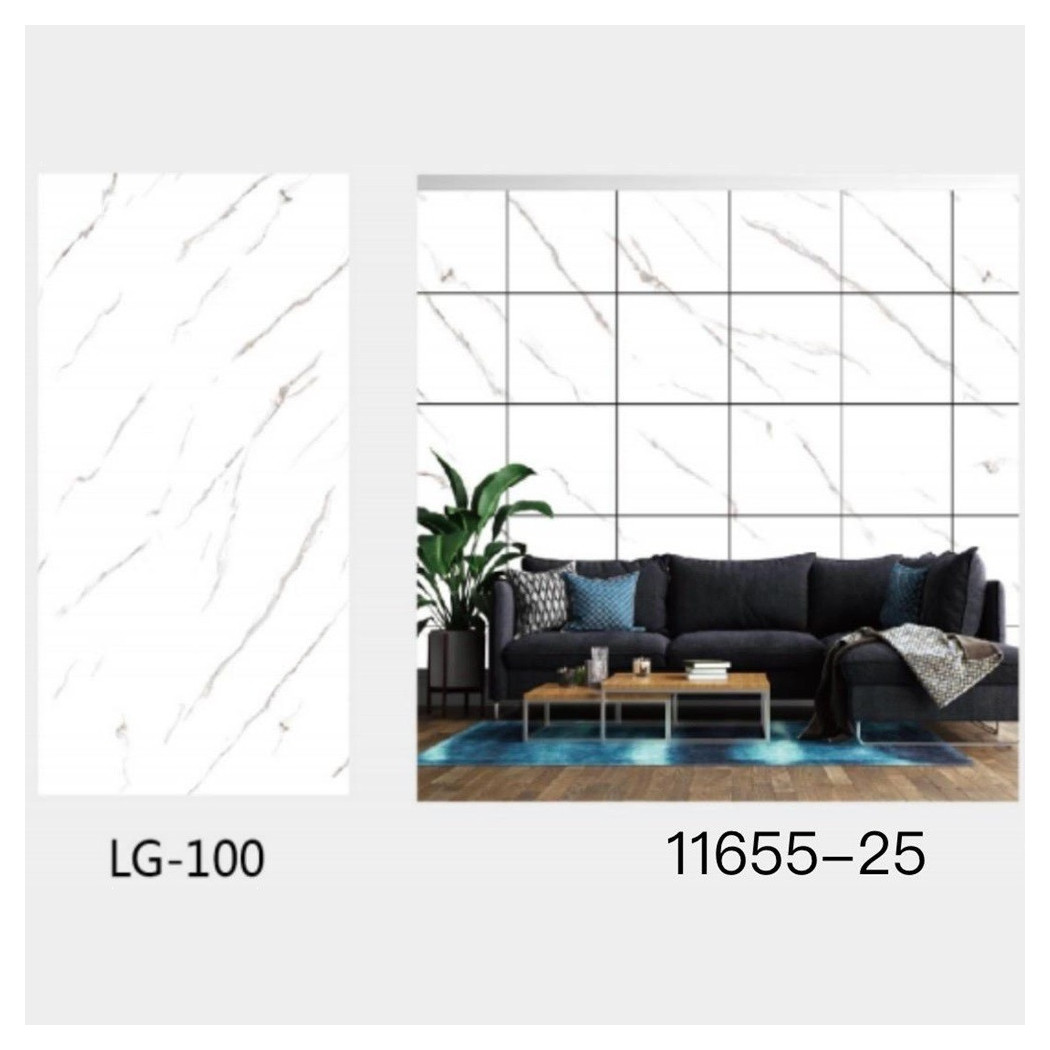 foto del prodotto trade shop pannello adesivo effetto marmo bianco striato pareti paraschizzi 300x60cm stanza 
