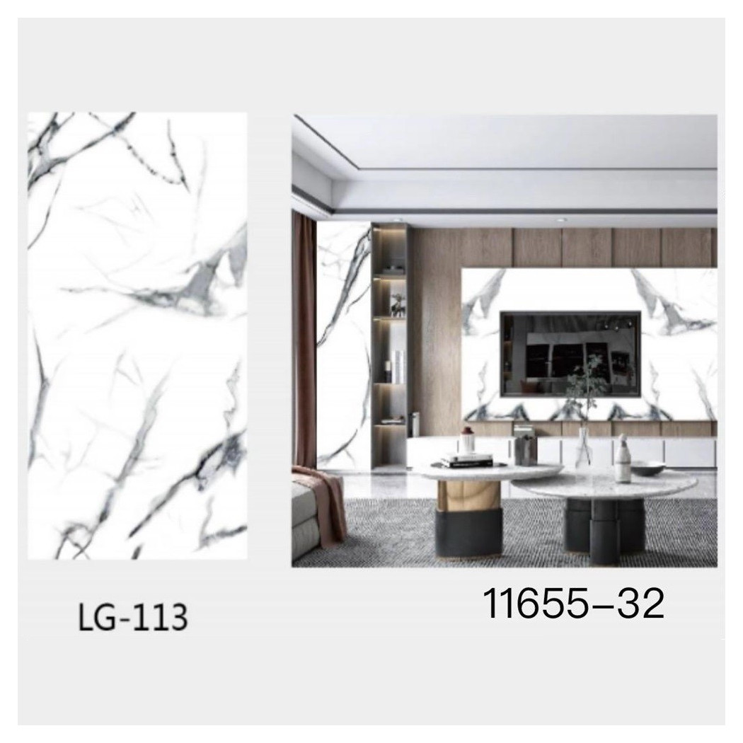 foto del prodotto trade shop pannello adesivo effetto marmo bianco venato pareti paraschizzi 300x60 cm stanza 